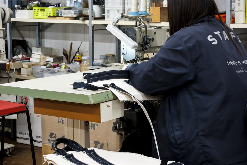 Hinomoto Canvas Tote Bag M Waterproof 217M No. (Moss Green)