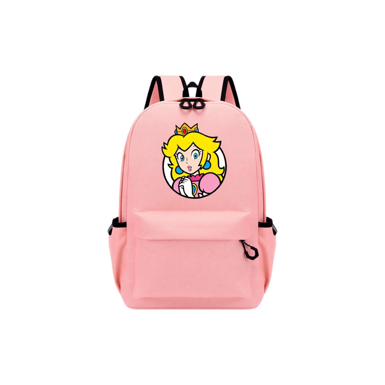 Large Character Backpack for Teens Students School Daypack One Size розовый