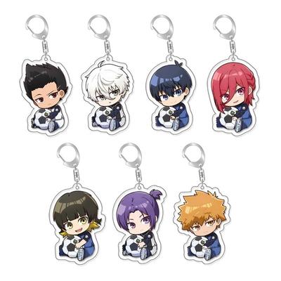 Anime Blue Lock Keyrings Figures Chigiri Hyoma Michael Kaiser Itoshi Rin Acrylic Keychains Cute Bag Decor Pendant Gift