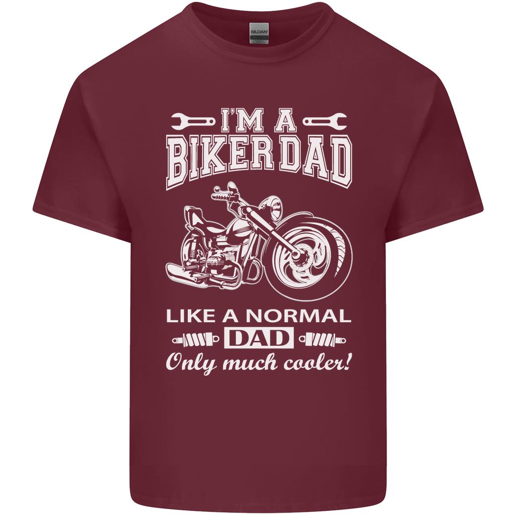 Biker A Normal Dad Fathers Day Motorcycle Unisexs Light Cotton TShirt