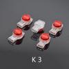 50pcs Waterproof Telephone Line Connector Data Phone Wire Butt Splice Ports K1/K2/K3 Crimp Terminal Connectors Assortment Kit