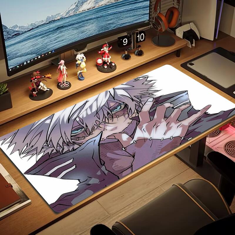 Touya Dabi Mouse Pad Large Gaming Table Cushion Nonslip Laptop Tablet Big Mousepad Xxl Mat Mini Pc Playmat With Lock Edge