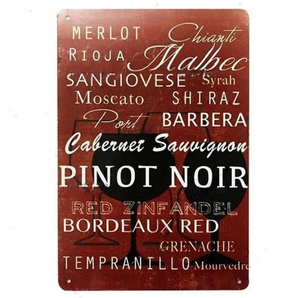 Vintage World Wine Metal Sign Plaque Whiskey Painting Alcohol Poster for Bar Club Man Cave Wall Decor Retro Pub Decoration