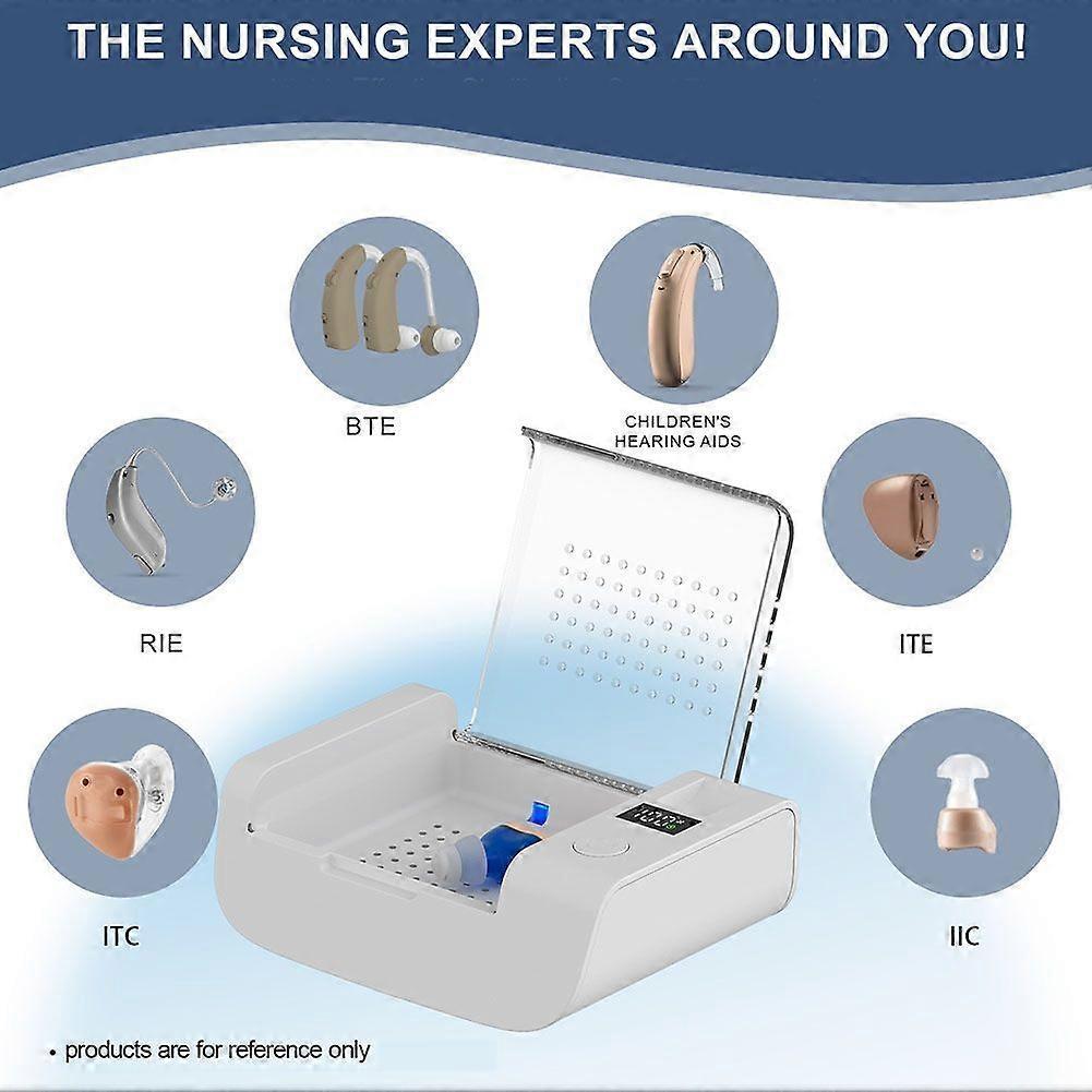 Hearing Aid Electronic Drying Box Multi-Function Timing Moisture-Proof Dehumidification UV Drying Sterilization Box