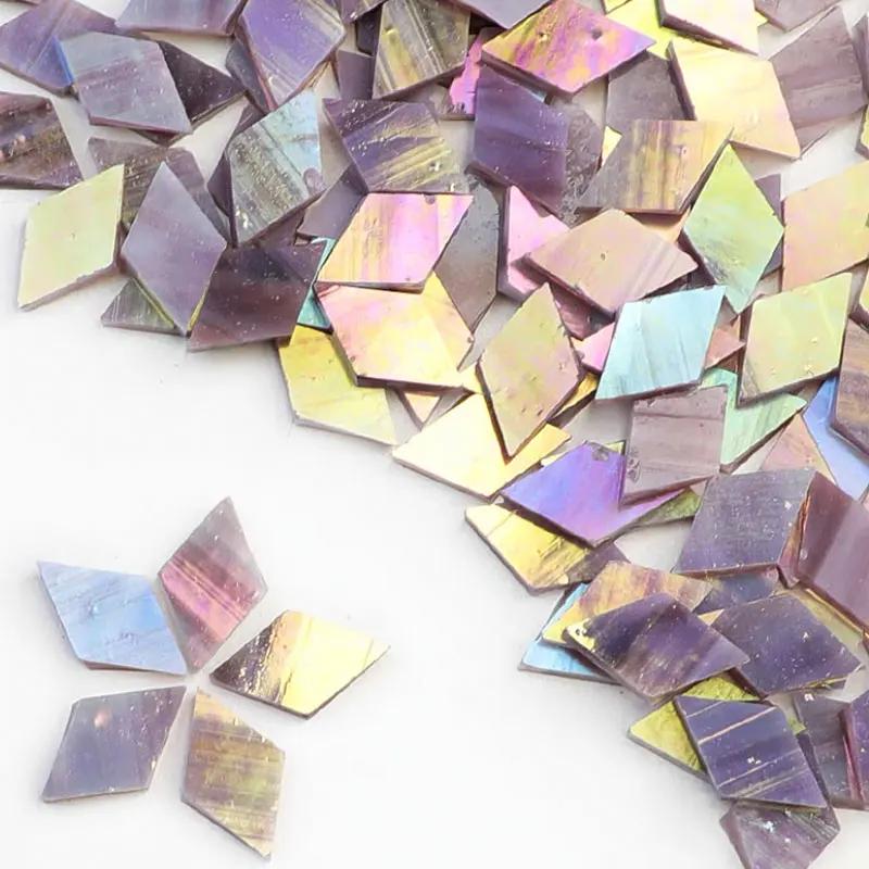 50g Clear Glass Mosaic Tiles Multi Color Mosaic Piece DIY Mosaic Making Stones for Craft Hobby Arts Home Wall Decoration arte