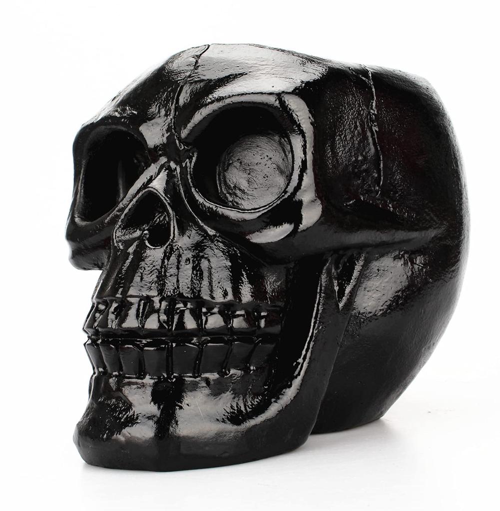 Queen-b Multi-Stand Black Skull Pen and Makeup Brush Stand, Desktop, Cool and Stylish Interior, Small Item Storage, Skull, Skeleton, Skeleton, Desk,