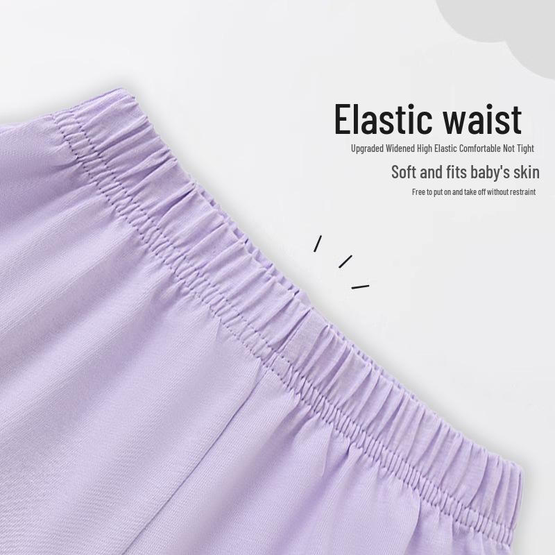 Pantaloncini Estivi in Puro Cotone per Bambini - Pantaloni Corti Casual Leggeri Monocolore per Ragazzi e Ragazze
