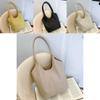 Spacious Oversized Tote Bag For Women 2024 Minimalist Korean Style Soft Pu Shoulder Bag