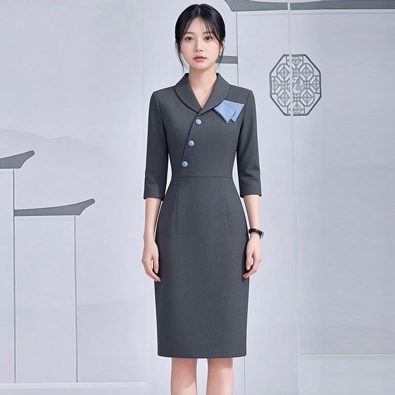 Women s Seven-Quarter Sleeve Workwear Dress M