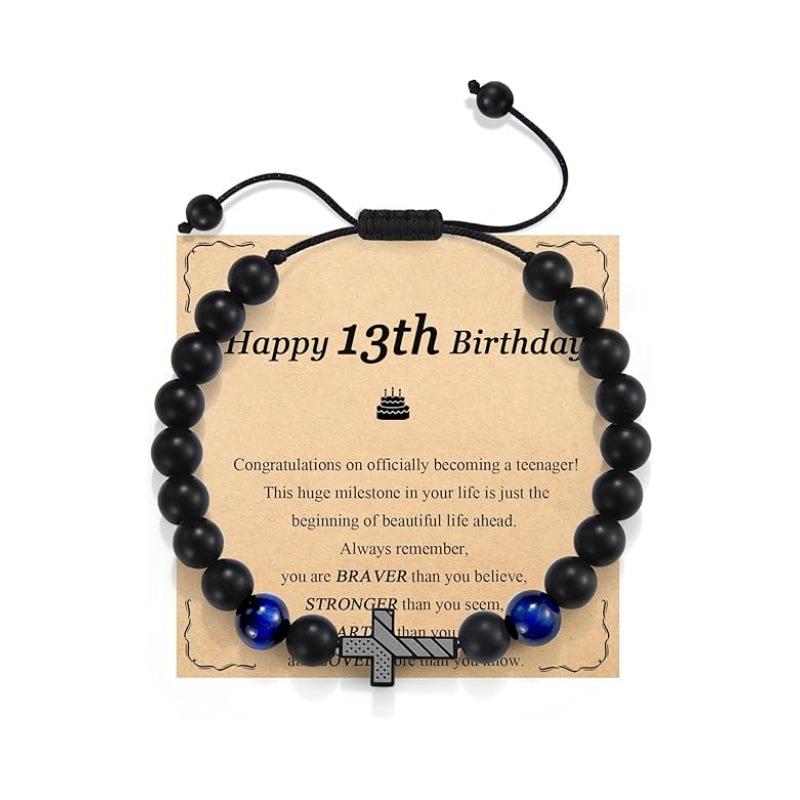 JYL TS Bracelet  Men's American Flag Cross Eye Boosts Patriotism & Luck