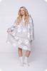 Blanket Sweatshirt Oversize Warm Thick Blanket Sweatshirt 2in1 Paws Furry [Kb-W32]
