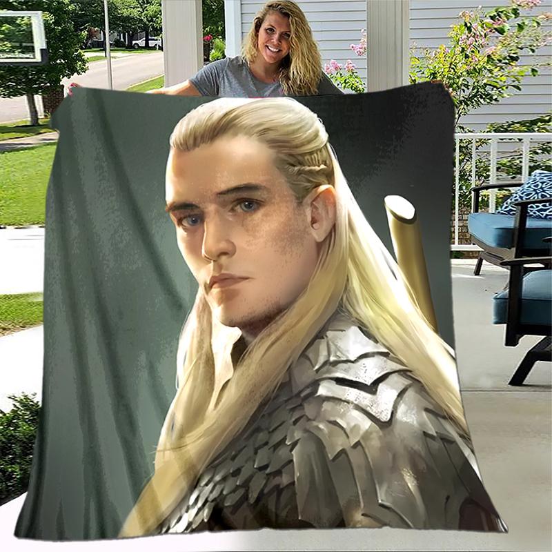 1pc Blanket The Lord of the Rings1 Print Design, Lightweight Blanket for Sofa, Bed- Soft &Warm, Gift for All Seasons like Christmas, Halloween
