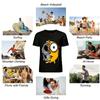 Minion Skull Splicing Print Trendy Street Style Short Sleeve Tee Pure cotton T-shirt