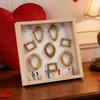 DIY Mini Photo Frame Box Lighted Memory Display Case Personalized Family Museum Silhouette Frame Kit