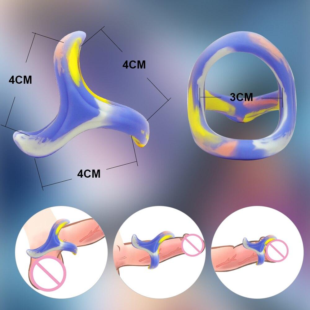 Silicone Cockring Penis Cock Ring On for Man Delay Ejaculation Sex Toys for Men Couple Rings Penisring Toys for Adults 18