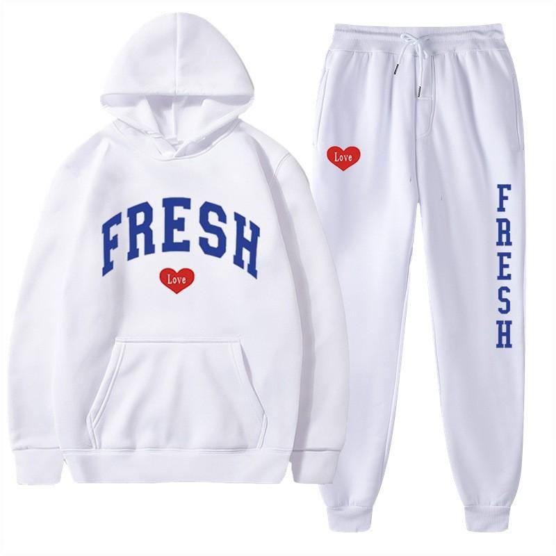New Spring and Autumn Men's Hoodie Set, Popular In Europe and America, Casual Trend Men's Sweater Set