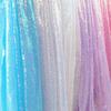 Tissu à Sequins Colorés 3mm Tissu à Sequins Brodé pour Costumes de Scène de Soirée Housse de Table de Fond Sac à Bagages Vêtements de Poupée Accessoires DIY Tissu