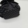 Polka Dot Backpack for Women and Students with Drawstring Closure and Front Pockets