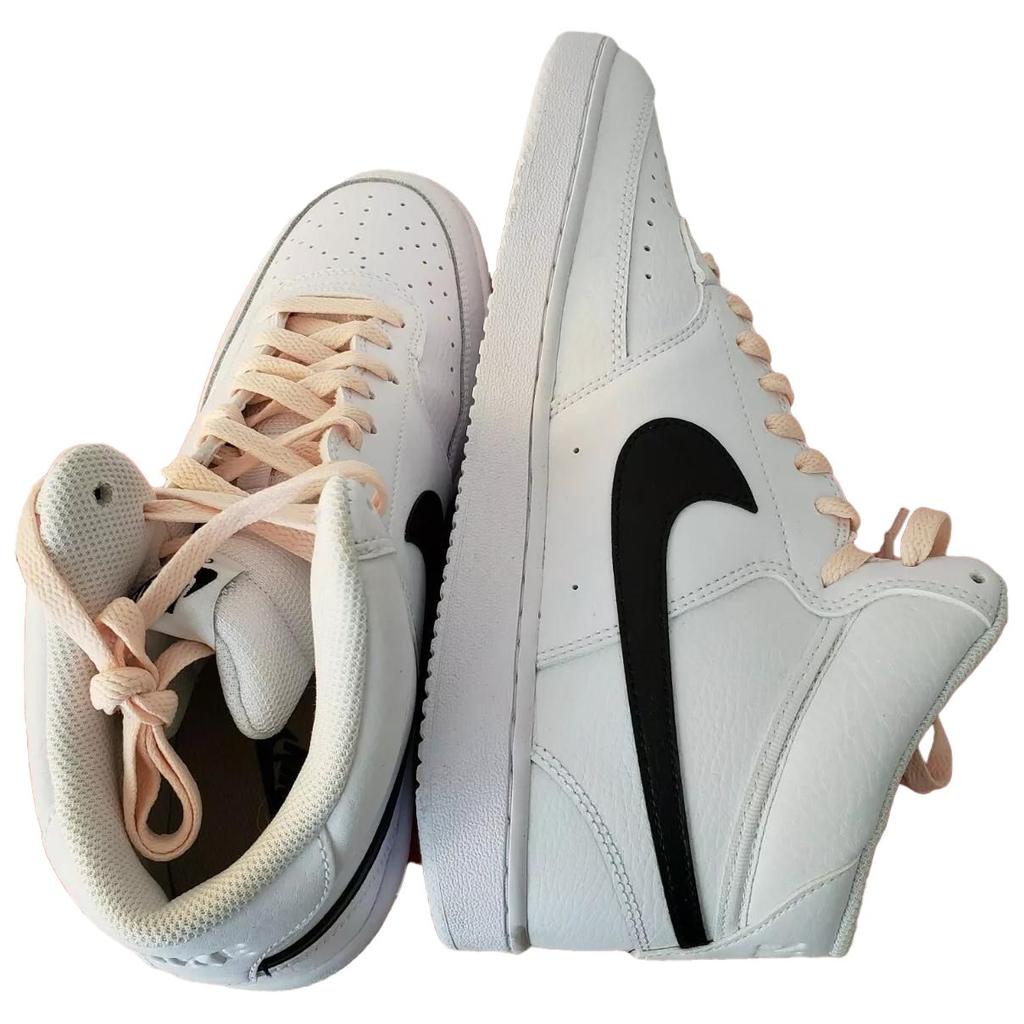Nike Court Vision Comfortable Versatile Non-Slip Durable Mid-Top Skate Shoes Women Sneakers White CD5436-101