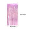 2pcs Raindrop Tinsel Fringe Curtain Plastic Door Decor For Wedding Party Backdrop Birthday Bachelorette Foil Streamer Background
