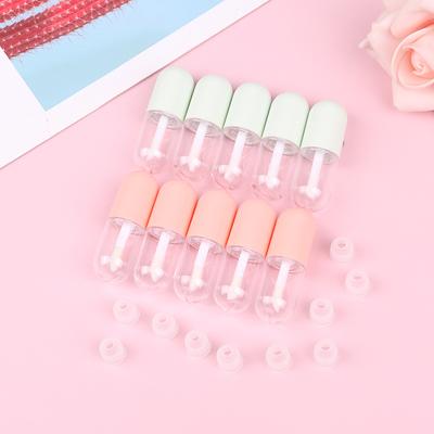10PCS 5ML Empty Lip Gloss Tubes with Wands - Cute Capsule-Shaped Containers for DIY Cosmetics
