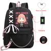 Female Spy Play House Anime X Student Schoolbag Multi-Function Large Capacity Usb Backpack Female Computer Bag