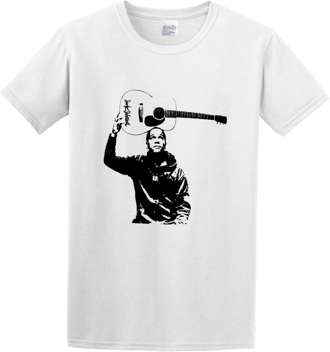 Man s Jack Johnson Unisex Crew Neck Cotton Tee Men s Short-Sleeve T-Shirts White M