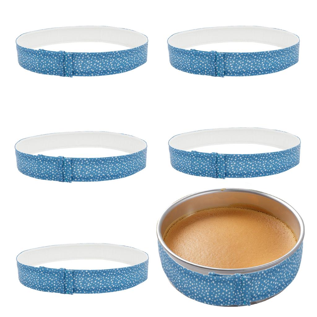 2/6Pcs Baking Tray Protection Strap Reusable Cake Bake Even Strip Professional Baking Accessories for Home Bakery and Restaurant