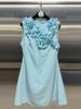 Noblewoman Light Luxury Sleeveless Short Dress with 3D Floral Patchwork - 2026 Spring Collection