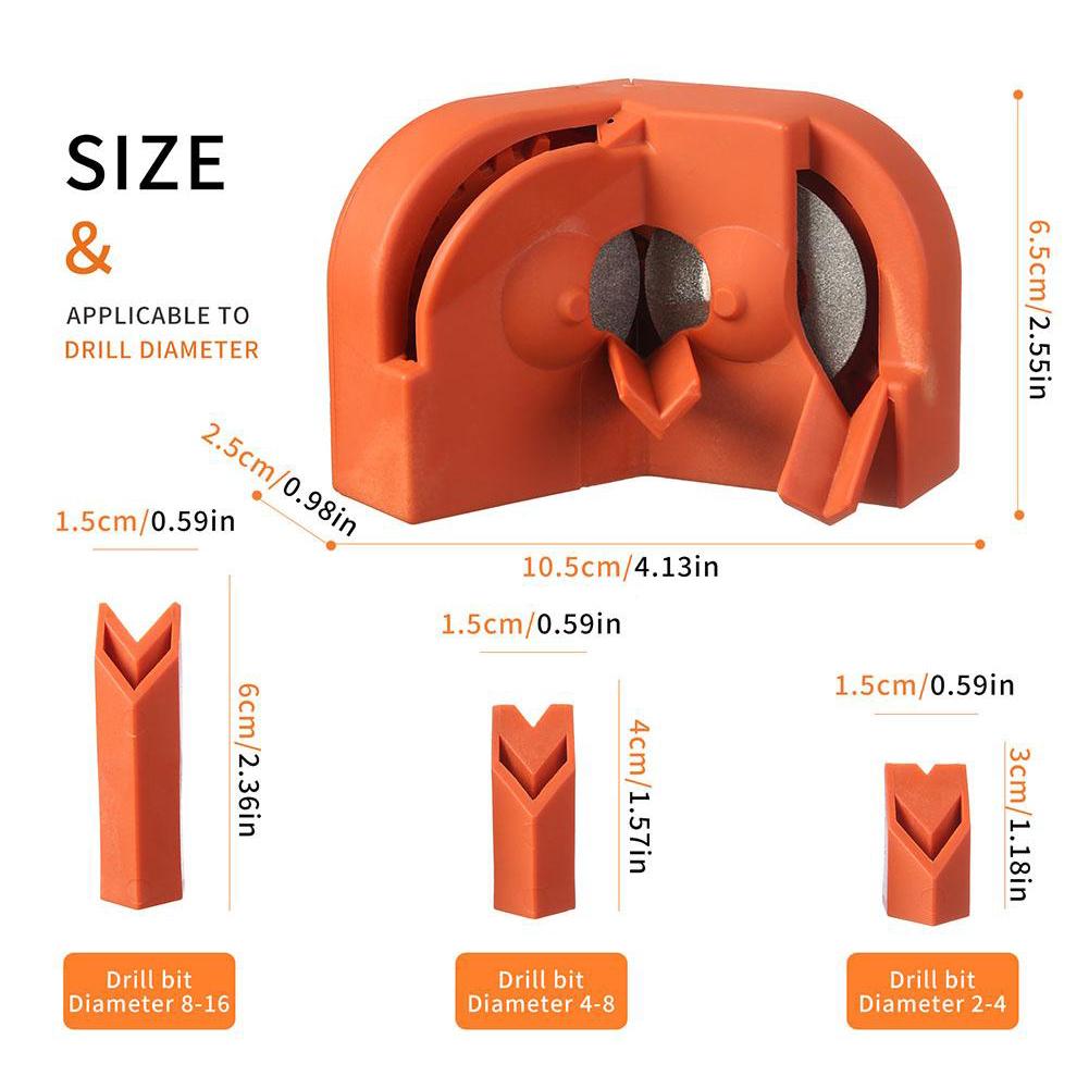 Portable Twist Drill Bit Sharpener New Multifunctional 2-16mm Universal Electric Drill Grinder Sharpening Tool Metalworking Acce