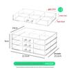 Clear Acrylic Jewelry Storage Box: Elegant Display for Earrings, Necklaces, and Accessories