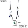 CARLIDANA Elegant Stainless Steel Hand-woven Rope Chain Flower Starfish Heart Sea Pendant DIY Charm Bracelet Necklace for Women