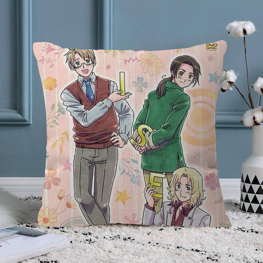 Anime Cartoon Hetalia Axis Powers Pillow Anime Pillow Sofa Bed Head Pillow Cover Cushion Cover Fashion