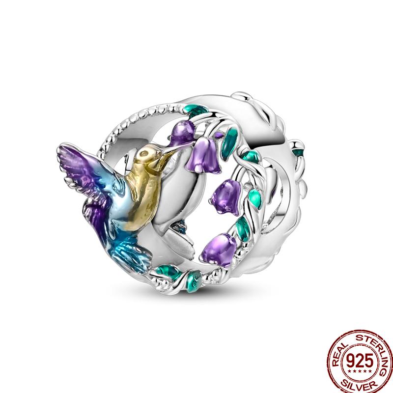 Copper Jewelry Pendant Early Spring Four Leaf Clover Flower Charm Fit Pan Beads Jewelry Birthday Diy Gift Fine Jewelry