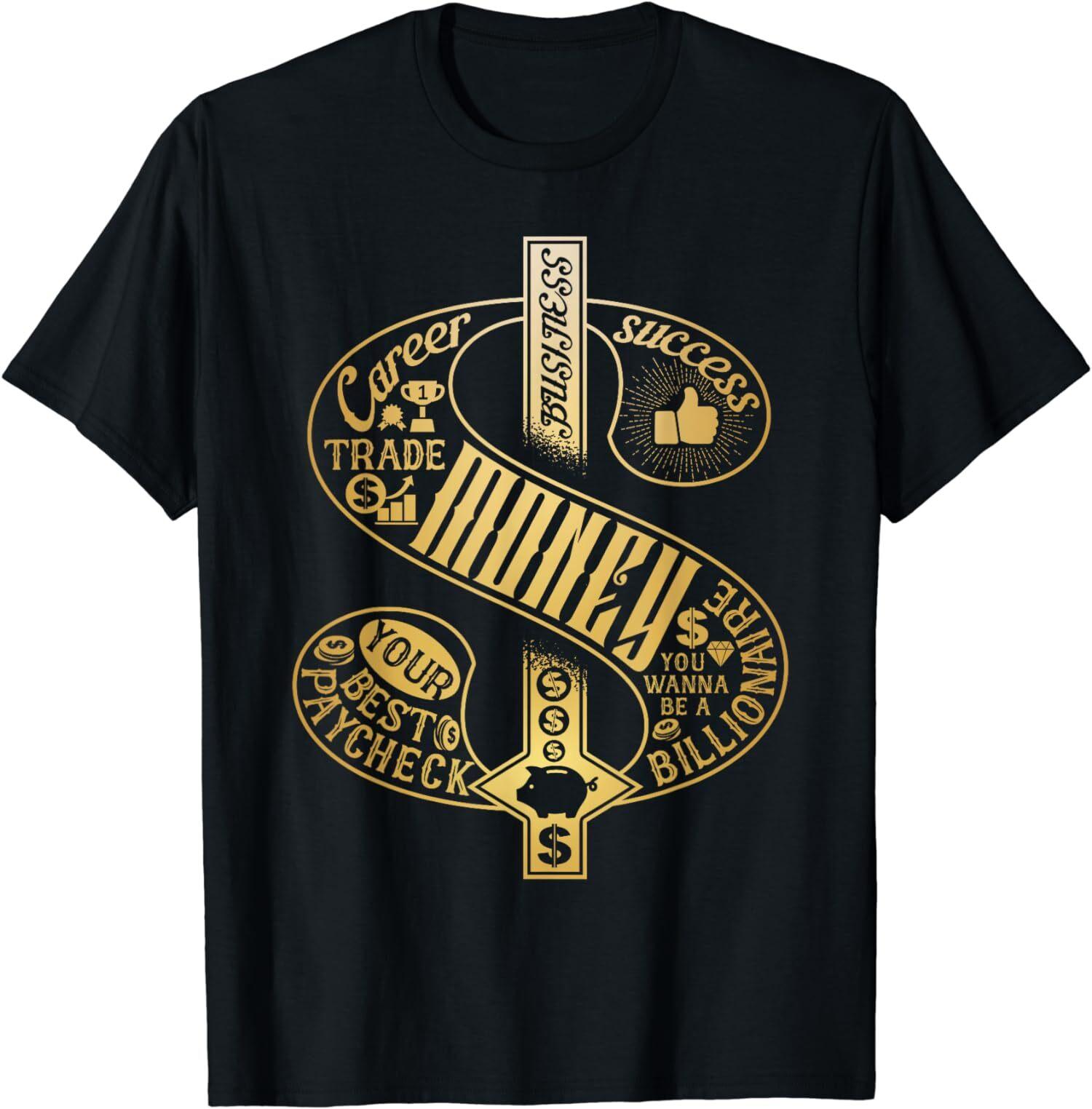 NEW LIMITED Dollar Sign Symbol Wealth and Success Motivational T-Shirt S-5XL S