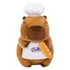 Magician Capybara Earphones Chef Plush Stuffed Doll  Animal Sofa Pillow Brown