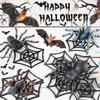 Oenux Insect Animals Model Spider Web Scorpion Bat Action Figures Figurine Miniature Cute Educational Kid Toy Halloween Gift