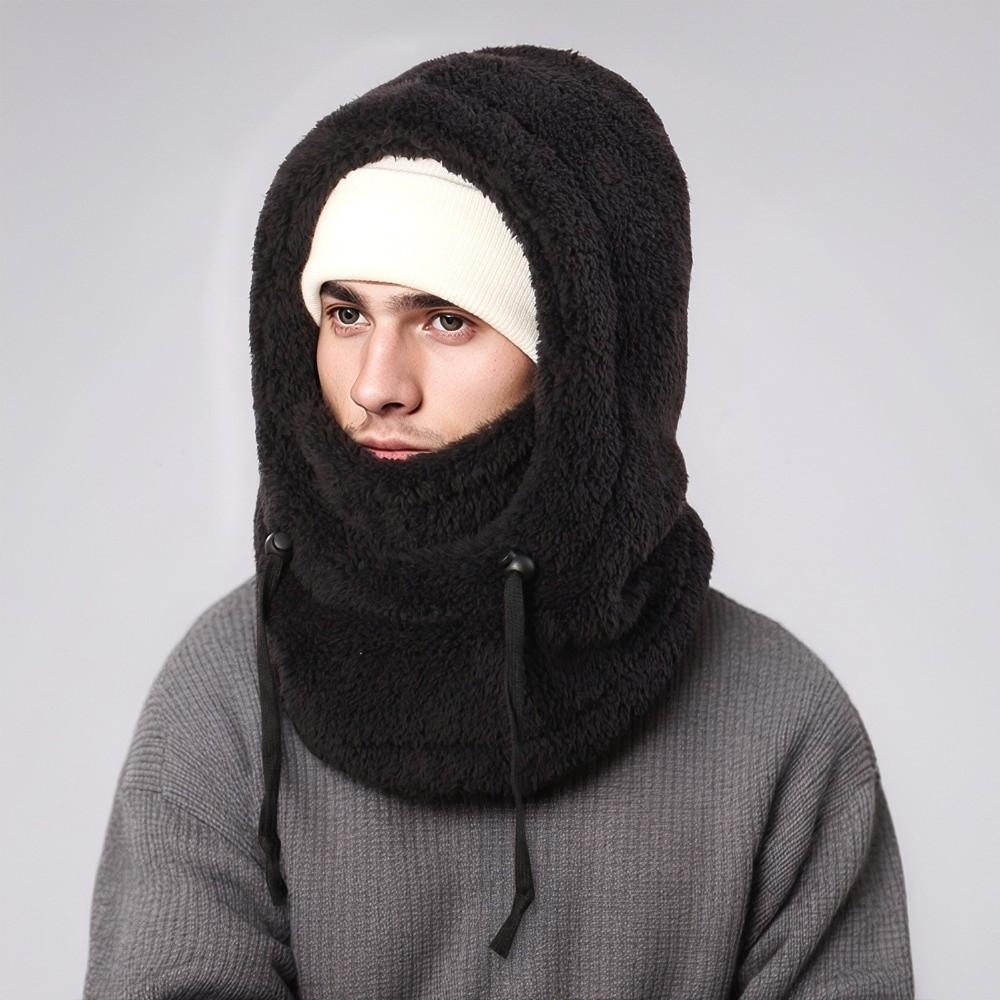 Windproof Balaclava Hats Warm Hooded Hat Unisex Ear Protection Cap