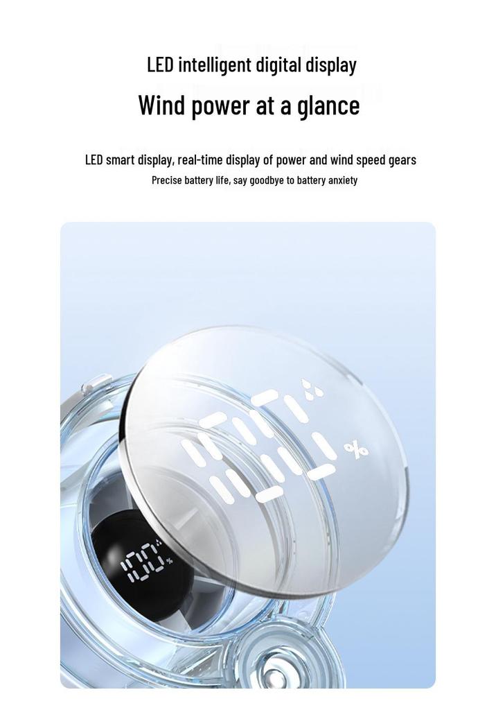 Rechargeable Handheld Mini Fan with Long Battery Life, Quiet Cooling, Powerful Turbine, Portable Design, and Spray Humidifier Feature