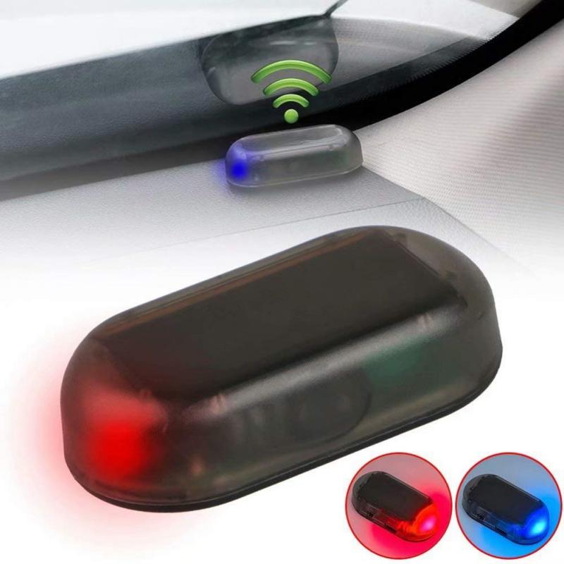 Car Alarm Device Solar Power Simulated Dummy Alarm Warning Anti-Theft LED Flashing Security Light