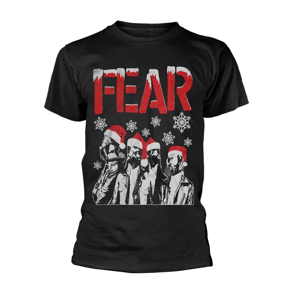 FEAR - GAS MASK SANTAS BLACK T-Shirt Medium S