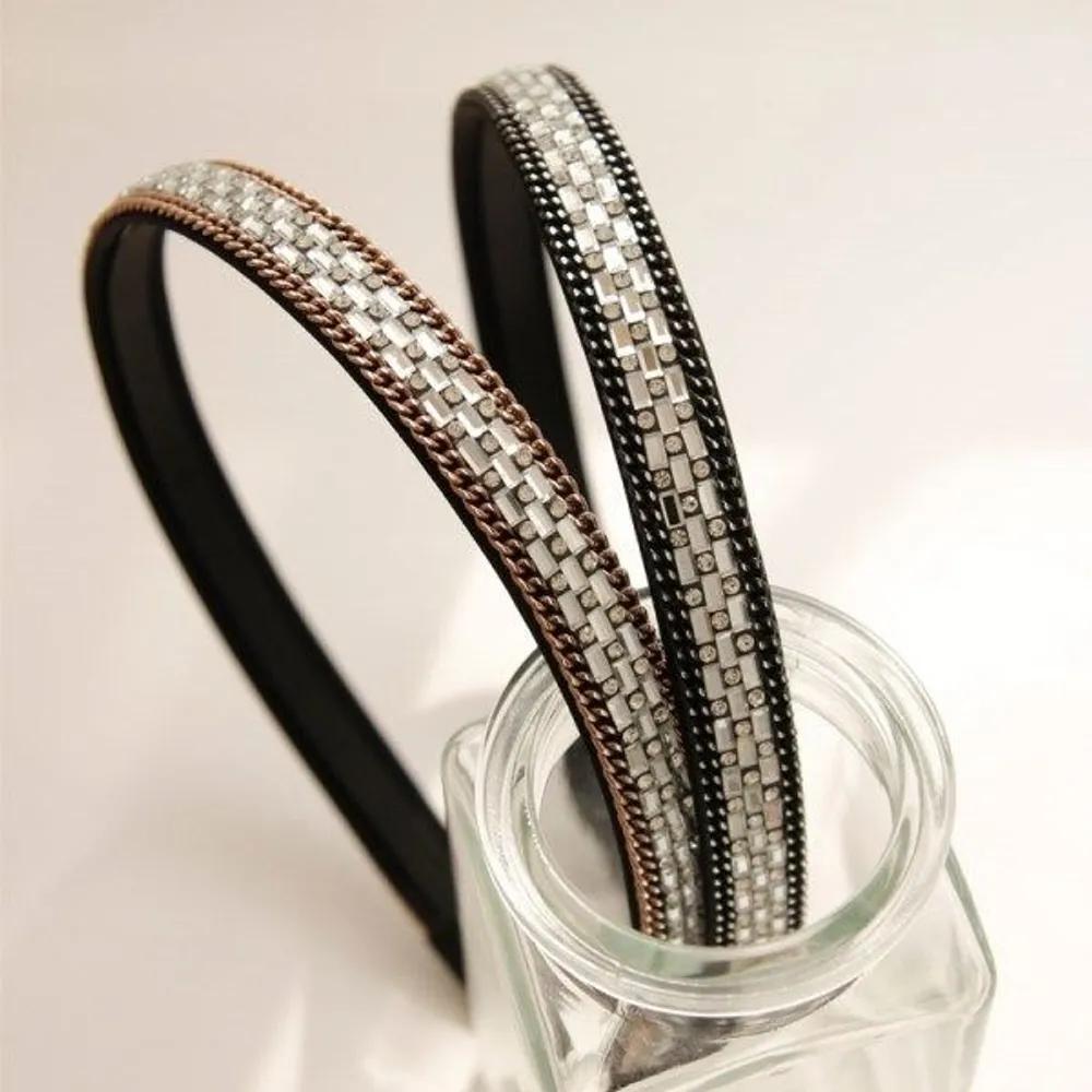 J Lauren White Crystal Cubic Chain Hairband H01085 brown