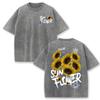 Womans Cotton Washed T-Shirts Fashion Loose O-Neck Short Sleeve Brooklyn New York Printing Tops Summer Street Female Clothes