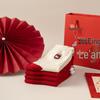 New Year Women's Lucky Red Cat Mid-Calf Socks Gift Box Set