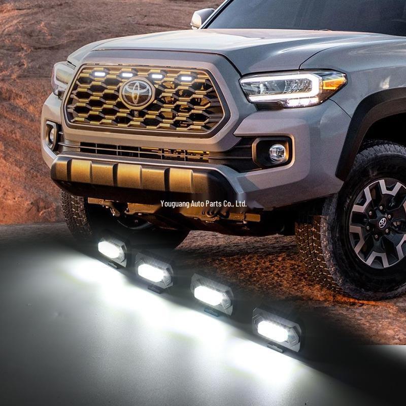 2020 Toyota Tacoma Off-road 6-Light Grille LED Yellow Lights
