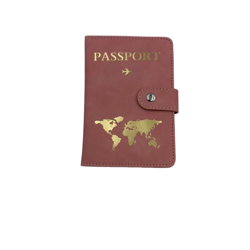 Cross-Border RFID Leather Passport Holder: Multifunctional, Portable, Anti-Theft, Anti-Scratch Card Slot Case.