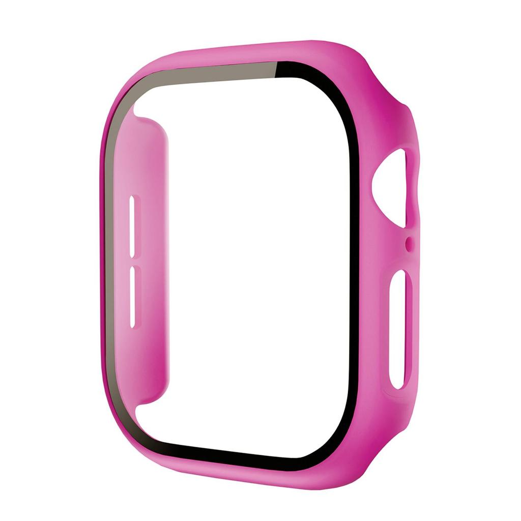 Tempered Glass+Cover For Apple Watch 42mm 46mm 45mm 44mm 41mm 40mm Hard PC Screen Protector Case iWatch Series 11 10 9 8 7 6 SE3