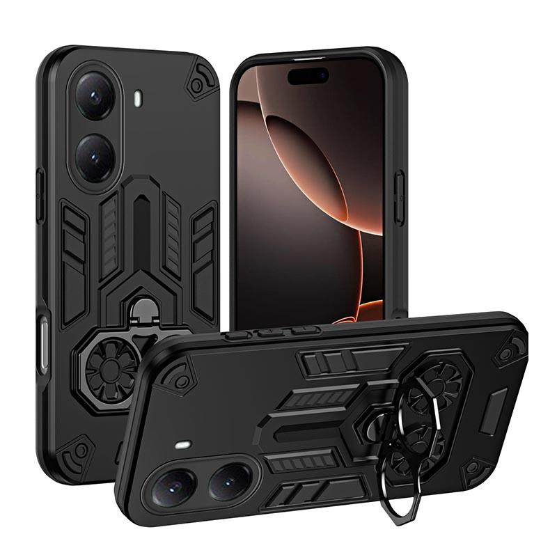 Shockproof Armor Case For Xiaomi Redmi 14C A5 A4 A3 Pro Note 14 Pro Plus Poco X7 Pro C75 C71 4G 5G Dual Finger Ring Holder Cover