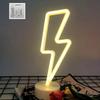 Lightning Bolt LED Neon Sign - USB/Battery Dual Power Neon Light with Switch Control - Decorative Tabletop Lamp for Bedroom