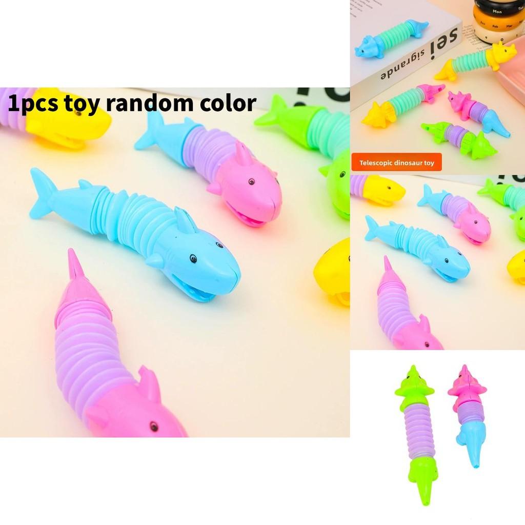 Dinosaur Shark Stretching Tube Toy With Stress Relief Animal For Kids